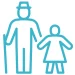 icon of older person and child